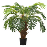 vidaXL Artificial plant with pot cycas palm 90 cm green