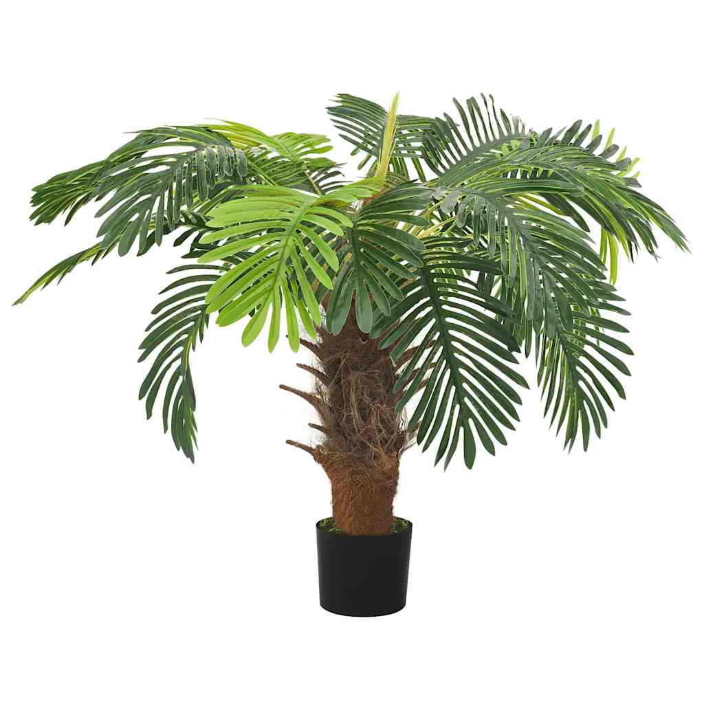 vidaXL Artificial plant with pot cycas palm 90 cm green