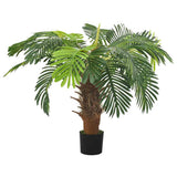 vidaXL Artificial plant with pot cycas palm 90 cm green
