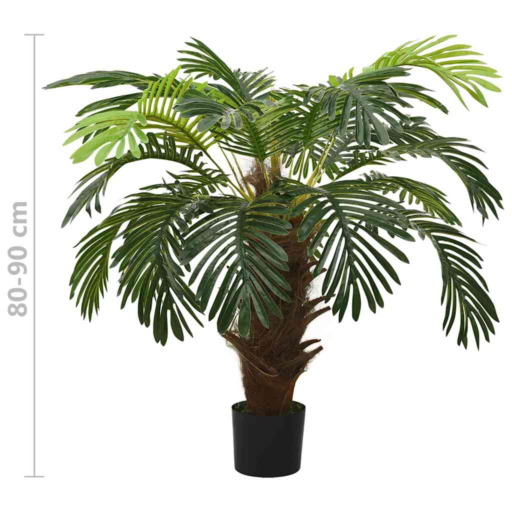 vidaXL Artificial plant with pot cycas palm 90 cm green