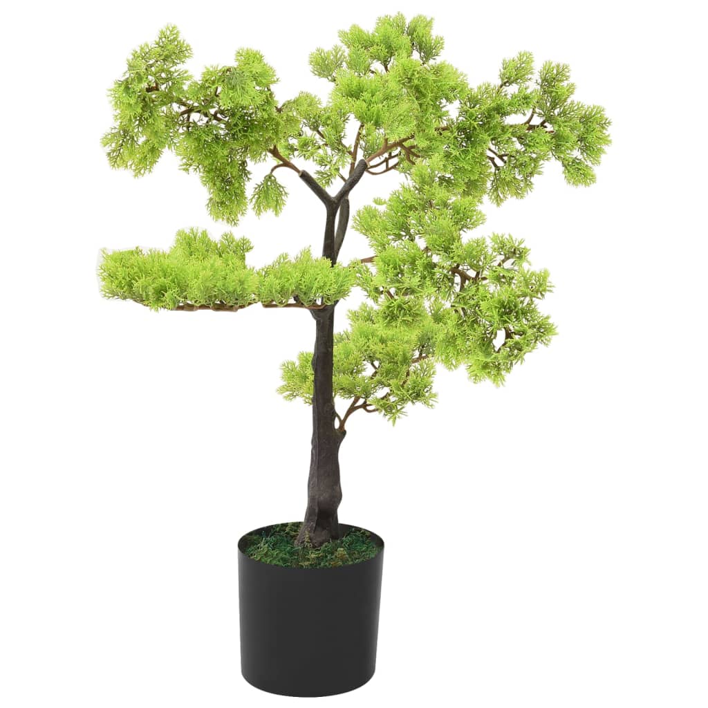 vidaXL Kunstplant met pot pinus bonsai 60 cm groen
