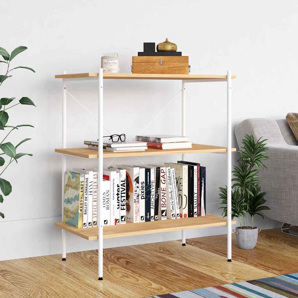 vidaXL Opbergrek 3-laags 80x40x92 cm zwart