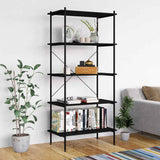 vidaXL Opbergrek 3-laags 80x40x92 cm zwart