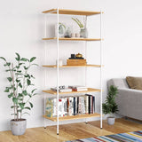 vidaXL Opbergrek 3-laags 80x40x92 cm zwart