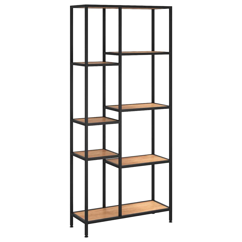 vidaXL Boekenkast 80x30x120 cm staal en bewerkt hout