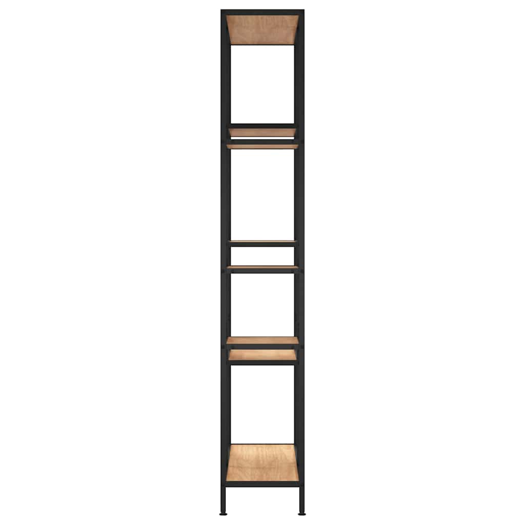 vidaXL Boekenkast 80x30x120 cm staal en bewerkt hout