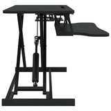 vidaXL Bureau verstelbaar 60x40x(13-41,5) cm staal en bewerkt hout
