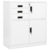 vidaXL Office Cabinet with Planter 90x40x125 cm Steel Anthracite