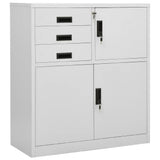 vidaXL Office Cabinet with Planter 90x40x125 cm Steel Anthracite