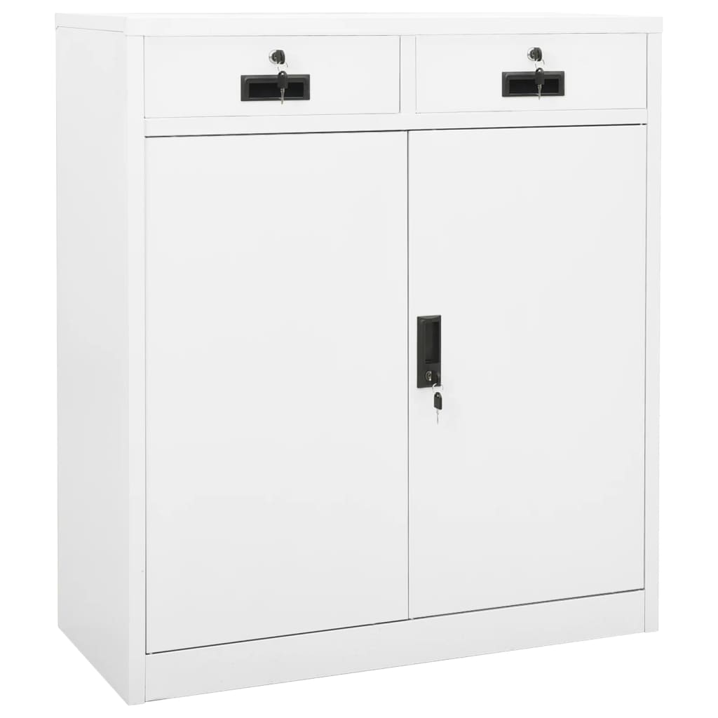 vidaXL Office Cabinet with Planter 90x40x125 cm Steel Anthracite