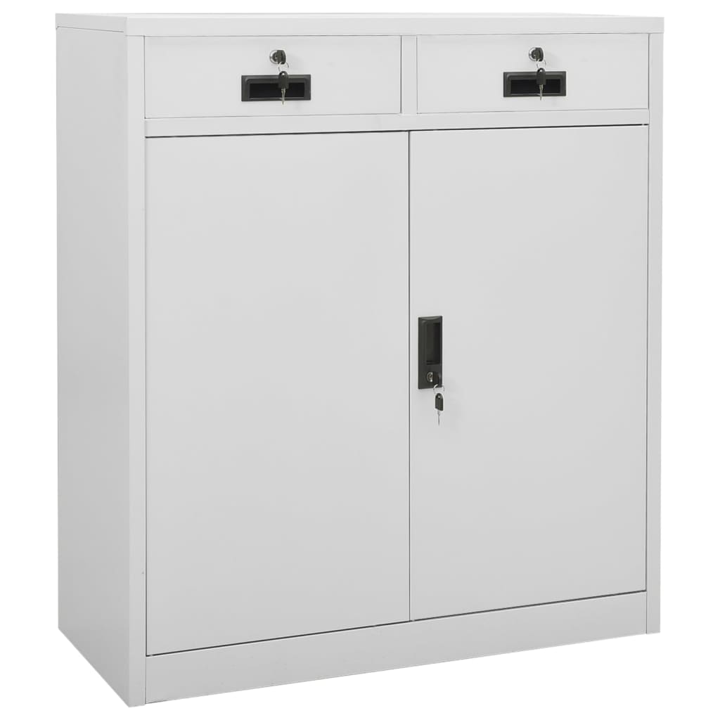 vidaXL Office Cabinet with Planter 90x40x125 cm Steel Anthracite