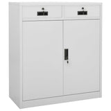 vidaXL Office Cabinet with Planter 90x40x125 cm Steel Anthracite