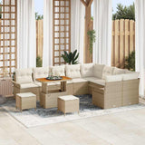 vidaXL Garden Bench Set with Cushion with Storage with Cushion 12 pcs Black
