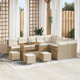 vidaXL Garden Bench Set with Cushion with Storage with Cushion 12 pcs Black
