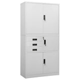 vidaXL Kantoorkast 90x40x180 cm staal wit
