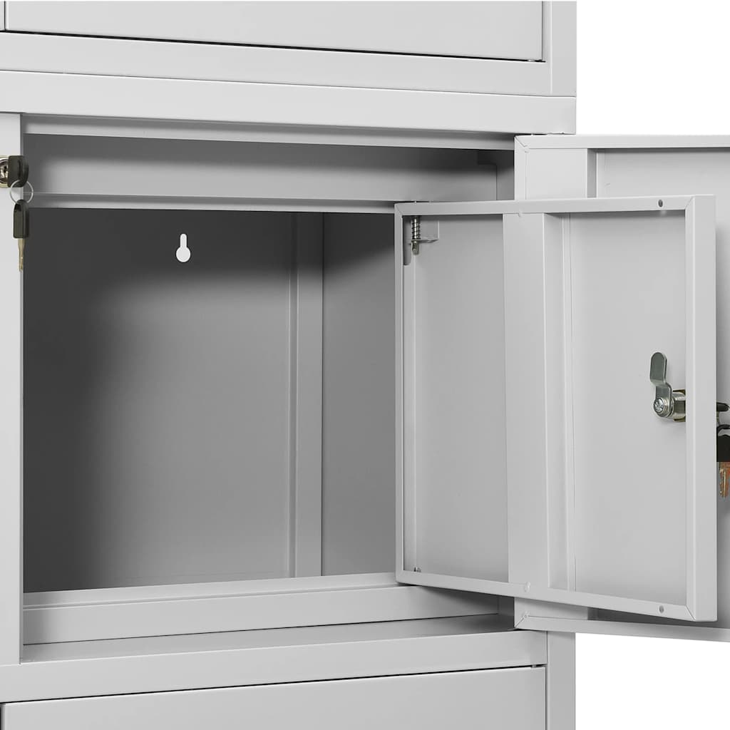 vidaXL Kantoorkast 90x40x180 cm staal wit