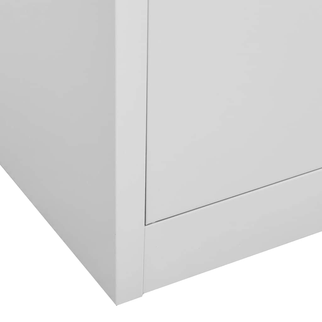 vidaXL Kantoorkast 90x40x180 cm staal wit