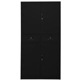 vidaXL Kantoorkast 90x40x180 cm staal wit