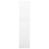 vidaXL Kantoorkast 90x40x180 cm staal en gehard glas wit