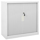 vidaXL Roller Shutter Cabinet 90x40x90 cm steel white