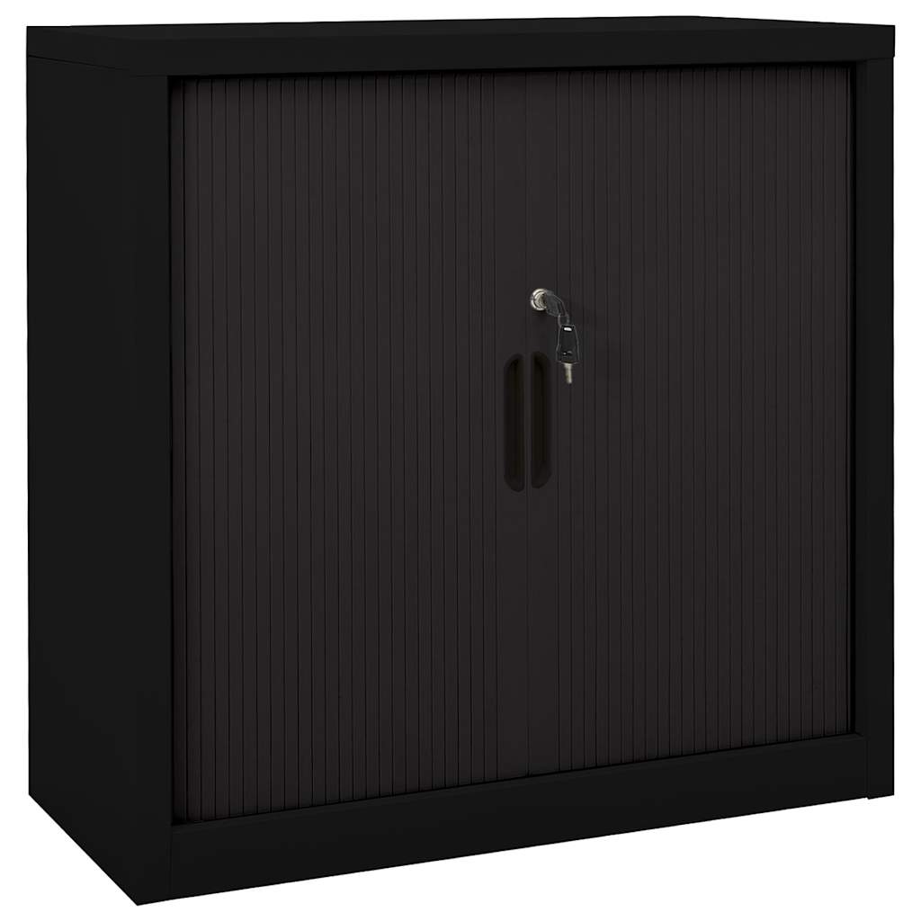 vidaXL Roller Shutter Cabinet 90x40x90 cm steel white