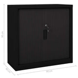 vidaXL Roller Shutter Cabinet 90x40x90 cm steel white