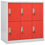 vidaXL Lockerkasten 2 st 90x45x92,5 cm staal lichtgrijs