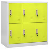 vidaXL Lockerkasten 2 st 90x45x92,5 cm staal lichtgrijs