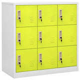vidaXL Lockerkasten 2 st 90x45x92,5 cm staal lichtgrijs