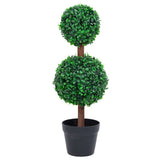 vidaXL Kunstplant met pot buxus bolvorming 71 cm groen
