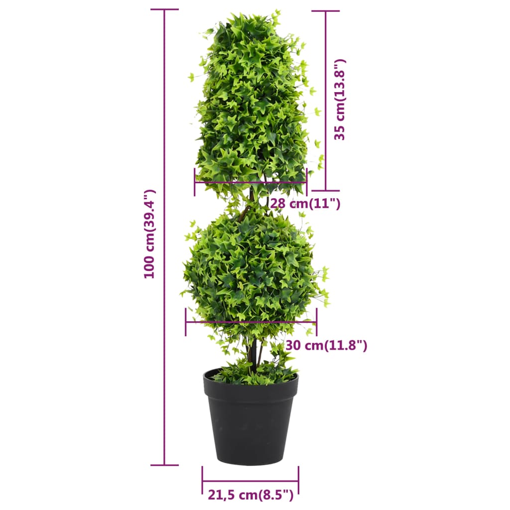 vidaXL Kunstplant met pot buxus bolvorming 71 cm groen