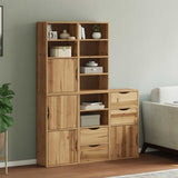 vidaXL Bijzetkasten 4 st ODDA 40x24x79 cm massief grenenhout