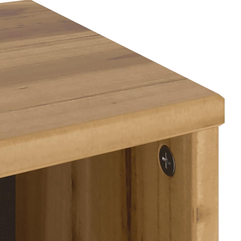 vidaXL Bijzetkasten 4 st ODDA 40x24x79 cm massief grenenhout