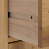 vidaXL Bijzetkasten 4 st ODDA 40x24x79 cm massief grenenhout