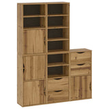 vidaXL Bijzetkasten 4 st ODDA 40x24x79 cm massief grenenhout