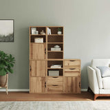 vidaXL Bijzetkasten 4 st ODDA 40x24x79 cm massief grenenhout