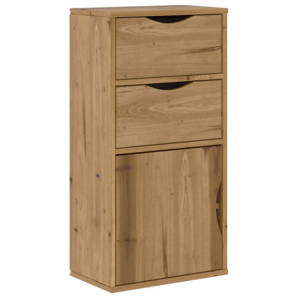 vidaXL 4-piece TV cabinet with storage "ODDA" solid pine wood
