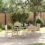 vidaXL Tuin Eettafel Set 3 pcs Zwart poly rattan