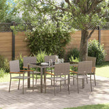 vidaXL Tuin Eettafel Set 3 pcs Zwart poly rattan