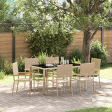 vidaXL Tuin Eettafel Set 3 pcs Zwart poly rattan