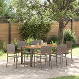 vidaXL Tuin Eettafel Set 3 pcs Zwart poly rattan