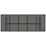 vidaXL Tuin Eettafel Set 9 pcs Zwart poly rattan