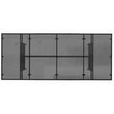 vidaXL Garden Dining Set 7 pcs Black poly rattan