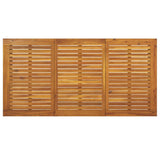 vidaXL Tuin Eettafel Set 7 pcs Zwart Massief Acacia Hout