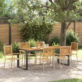 vidaXL Garden Dining Set 5 pcs Black and Brown poly rattan