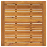 vidaXL Tuin Eettafel Set 3 pcs Zwart Massief Acacia Hout