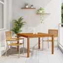 vidaXL Garden Dining Set 3 pcs Black Solid Acacia Wood