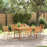 vidaXL Garden Dining Set 3 pcs Black Solid Acacia Wood