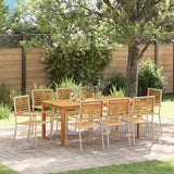 vidaXL Garden Dining Set 3 pcs Black Solid Acacia Wood
