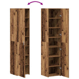 vidaXL Highboard Solid Reclaimed Wood 40 x 42.5 x 185 cm